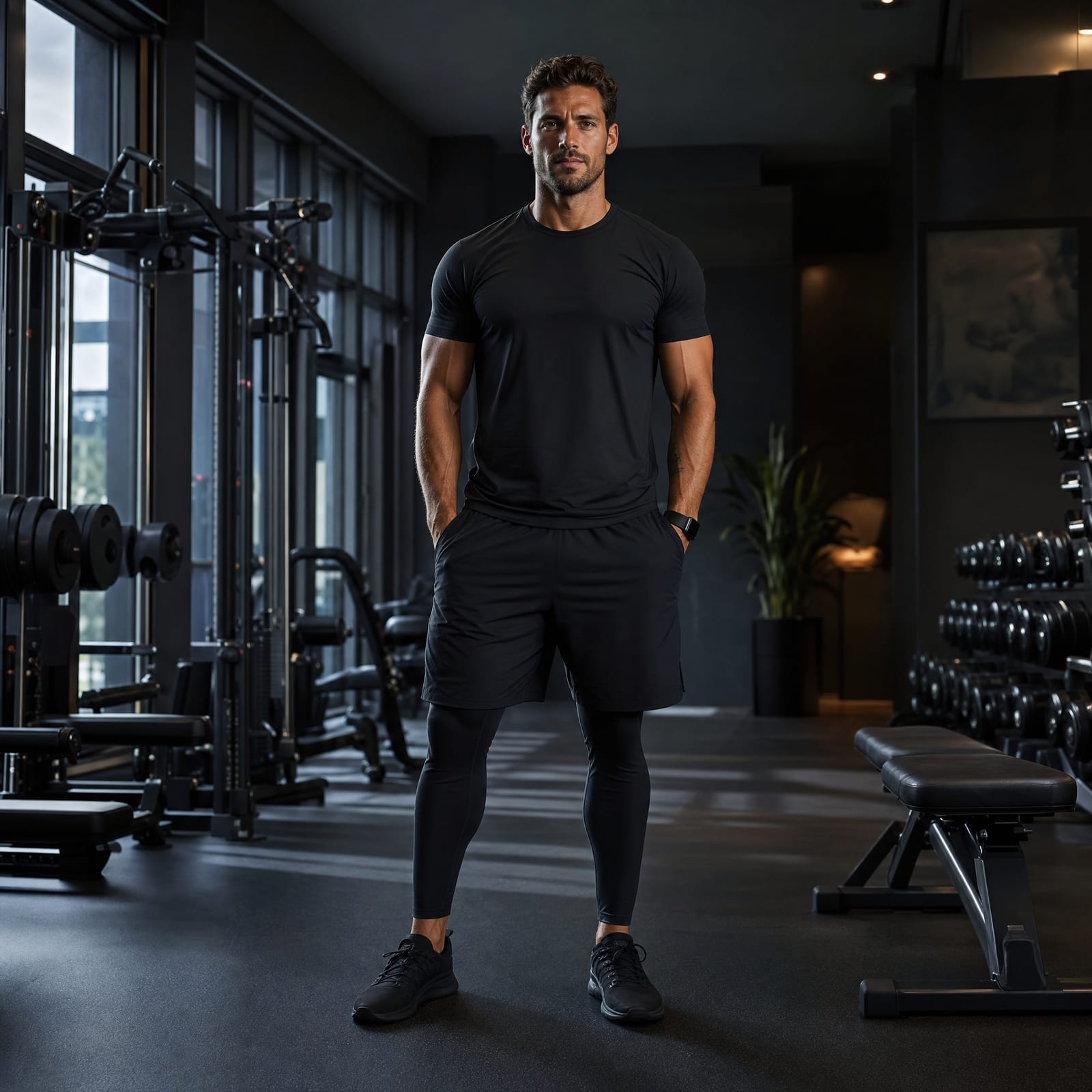 Ethan Cole, founder of NOVA Performance, standing in a dark training studio