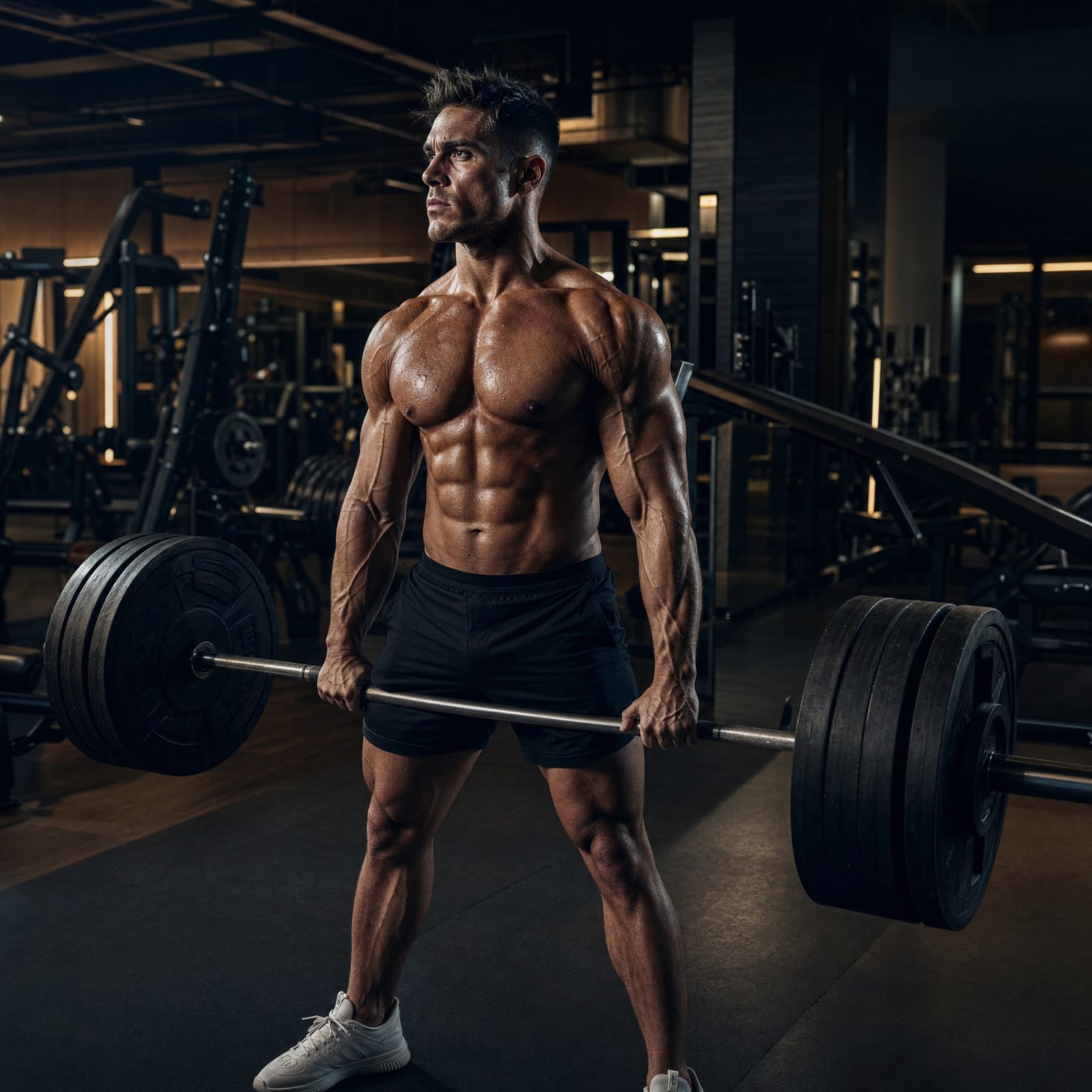 Client performing a heavy deadlift under NOVA Performance coaching