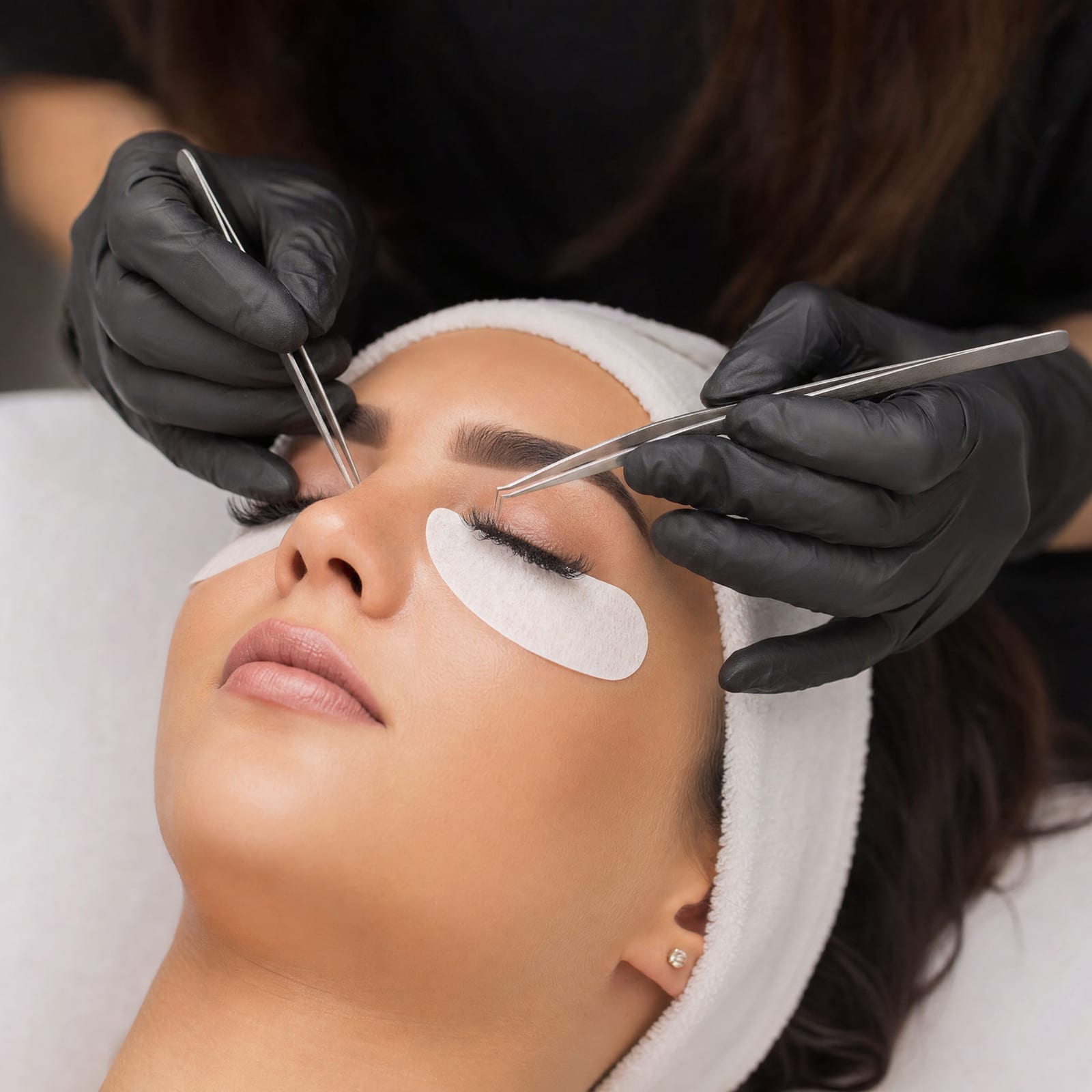 Precision lash treatment at VIVELLE Beauty